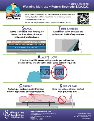 MT304EN HotDog Warming Mattress + Return Electrode S.T.A.C.K. Training
