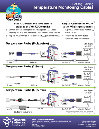 MT305EN HotDog Temperature Monitoring Cables Setup